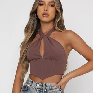 White fox boutique love never stops bustier